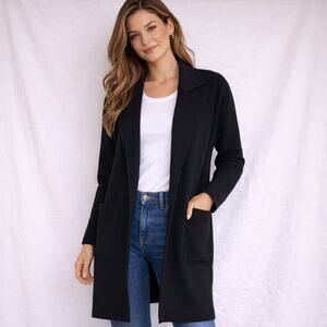 Lillusory Cardigan Duster Sweater Black - Size Medium